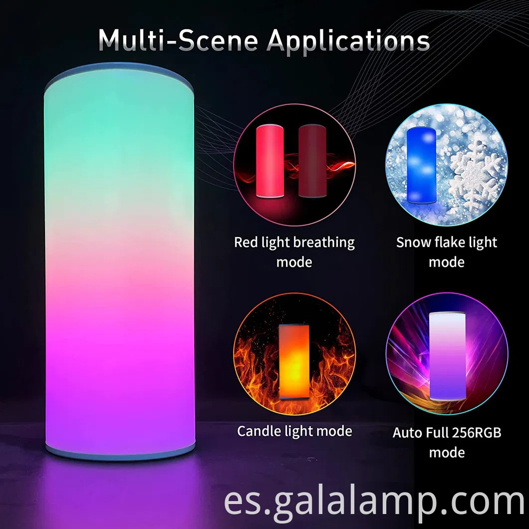 Lámpara de noche mágica colorida para el ambiente de dormitorio